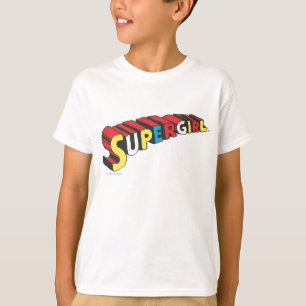 Farbiges Obergirl-Logo T-Shirt