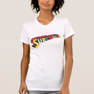Farbiges Obergirl-Logo T-Shirt