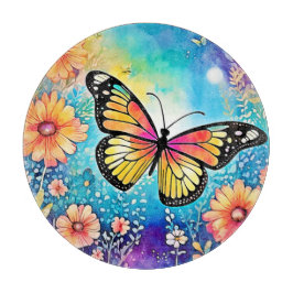 Farbiges Octopus View Design Schneidebrett