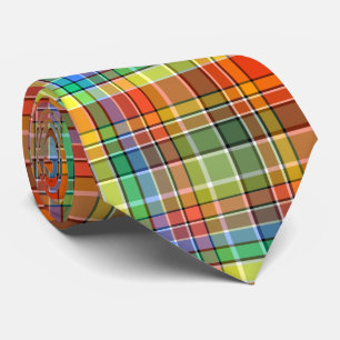 Farbiges Orange, Kariert von Red Gepunktet Newt In Krawatte