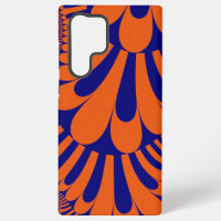 Farbiges Orange und blaues Fraktal
