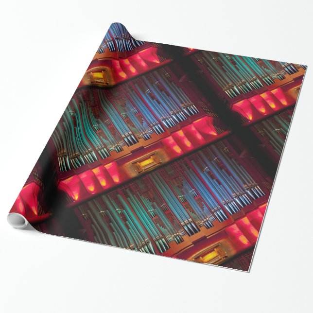 Farbiges Orgelpapier Geschenkpapier (Ungerollt)