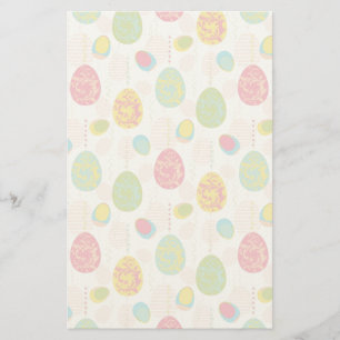 Farbiges Ostereier-Muster Briefpapier