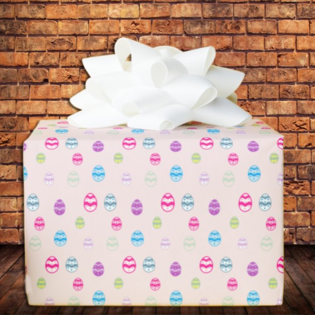 Farbiges Ostereier Muster Geschenkpapier (Von Creator hochgeladen)