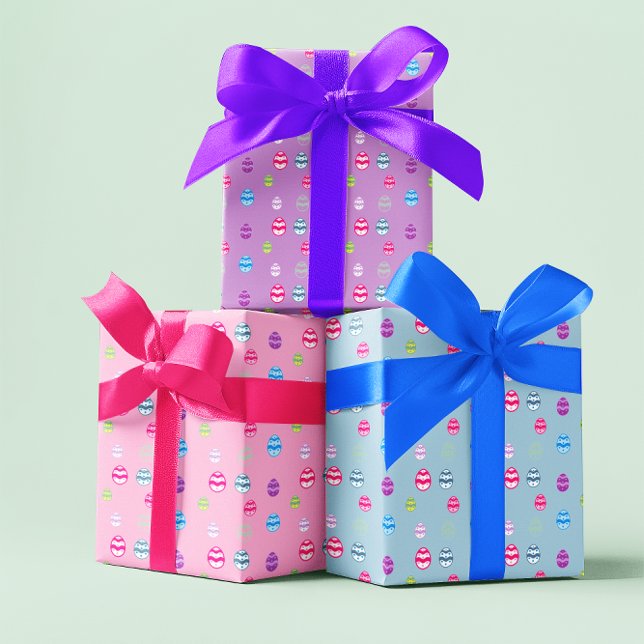 Farbiges Ostereier Muster Geschenkpapier Set (Von Creator hochgeladen)