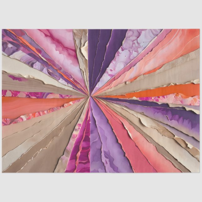 Farbiges Papier Collage Art Tissue Paper (Vorderseite)