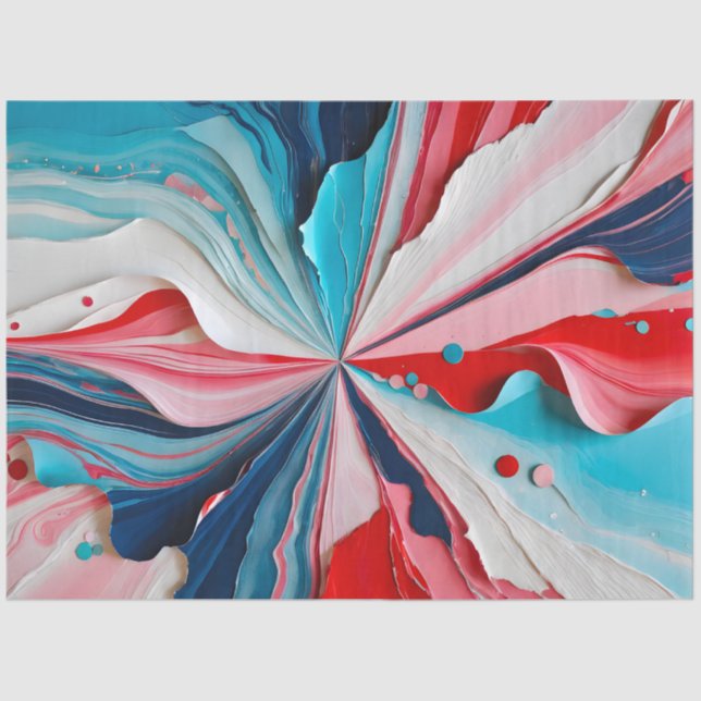 Farbiges Papier Collage Art Tissue Paper (Vorderseite)