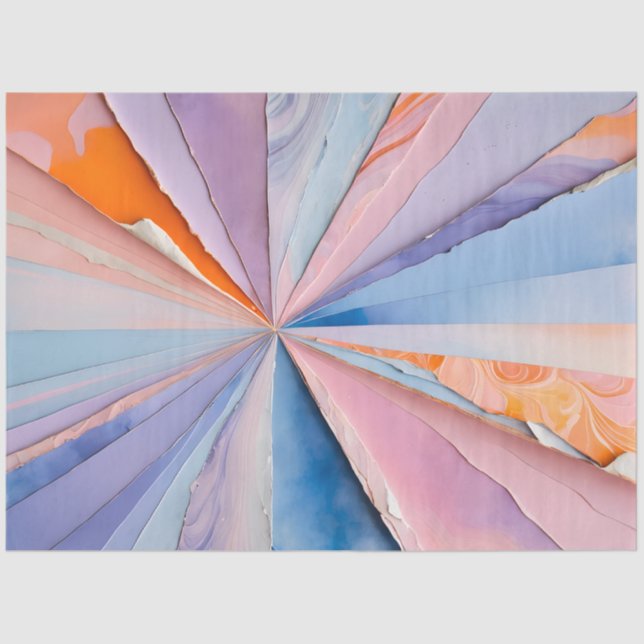 Farbiges Papier Collage Art Tissue Paper (Vorderseite)