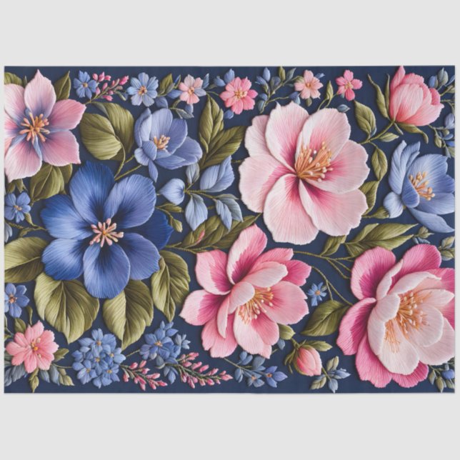 Farbiges Papier für Blumenmuster (Vorderseite)