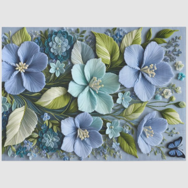 Farbiges Papier für Blumenmuster (Vorderseite)