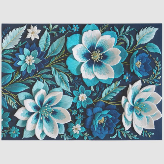 Farbiges Papier für Blumenmuster (Vorderseite)