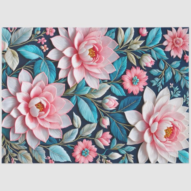 Farbiges Papier für Blumenmuster (Vorderseite)