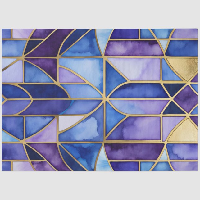 Farbiges Papier für die Glaskunsttafel (Vorderseite)