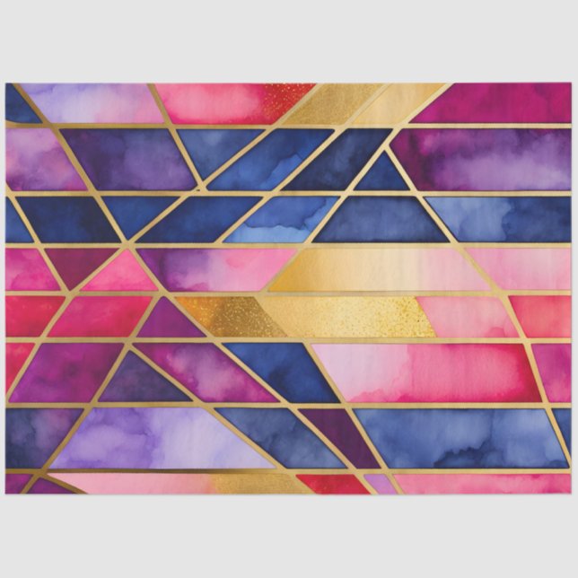 Farbiges Papier für die Glaskunsttafel (Vorderseite)