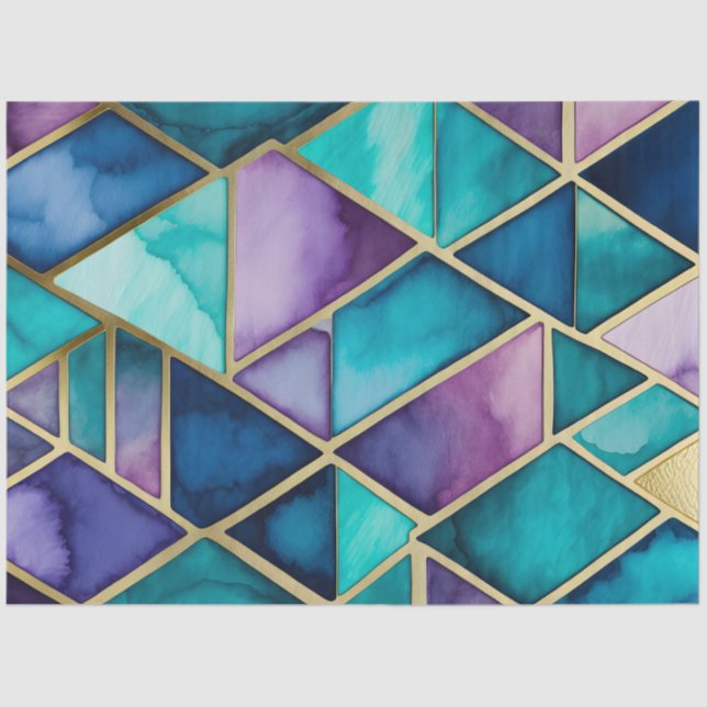 Farbiges Papier für die Glaskunsttafel (Vorderseite)