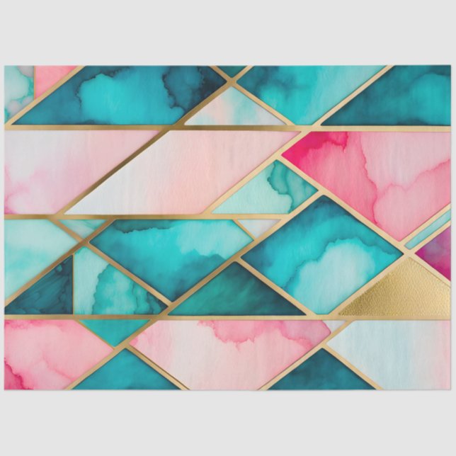 Farbiges Papier für die Glaskunsttafel (Vorderseite)