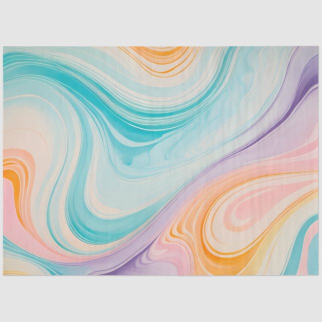 Farbiges Papier mit Kunsttipps aus Marmor (Vorderseite)