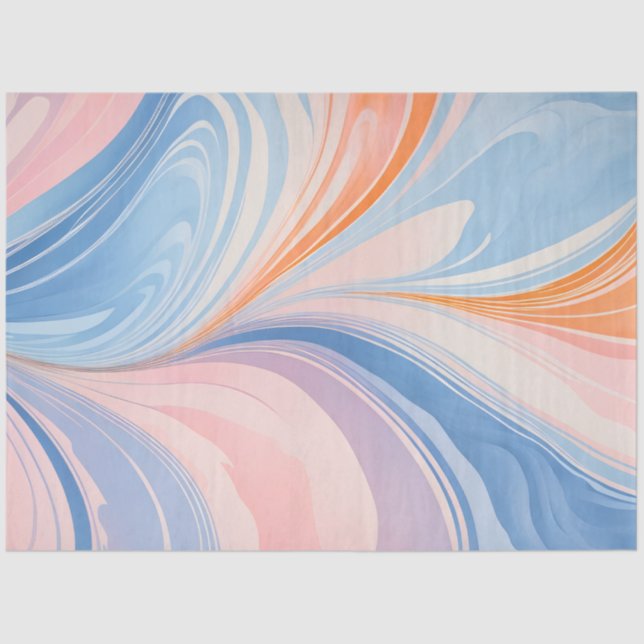 Farbiges Papier mit Kunsttipps aus Marmor (Vorderseite)