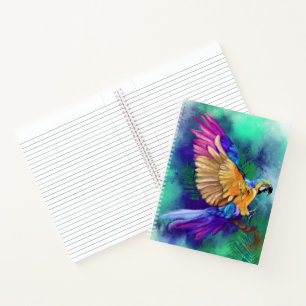 Farbiges Parrot-Notebook Notizbuch
