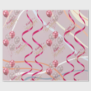 Farbiges Party Ballon Wrapping Paper Geschenkpapier
