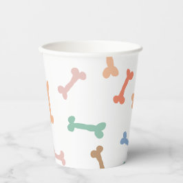 Farbiges Party des Hundes Pappbecher