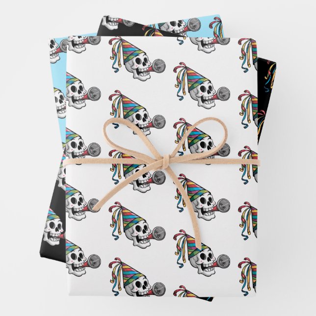 Farbiges Party Geschenkpapier Set (Beispiel)
