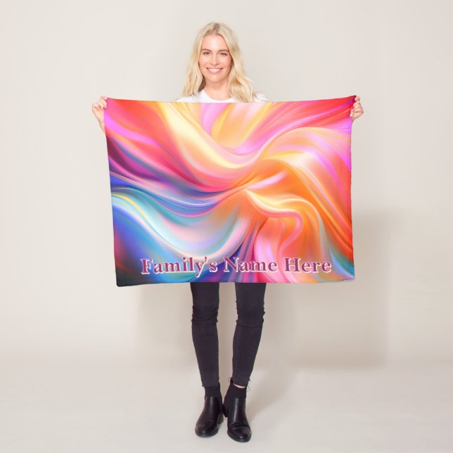 Farbiges Pastell-Seiden-Fleece-Decke Fleecedecke (Beispiel)