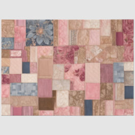 Farbiges Patchwork Quilt Art Tissue Paper Seidenpapier