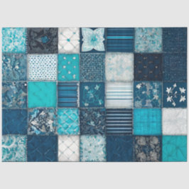 Farbiges Patchwork Quilt Art Tissue Paper Seidenpapier