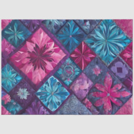 Farbiges Patchwork Quilt Art Tissue Paper Seidenpapier