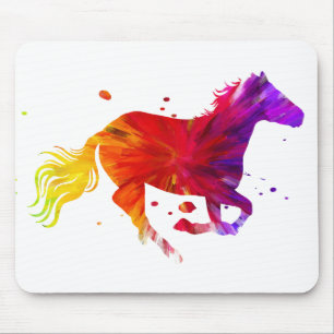 Farbiges Pferd Mousepad