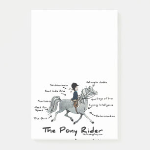 Farbiges Pferdemuster Post-it Klebezettel