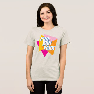 Farbiges Pine Run Park T-Shirt für Damen Tri-Blend Shirt