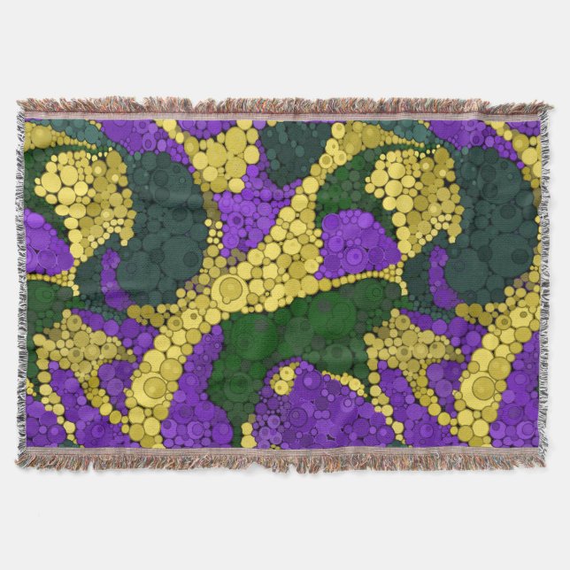 Farbiges Polka-Punktmuster Decke (Vorderseite)