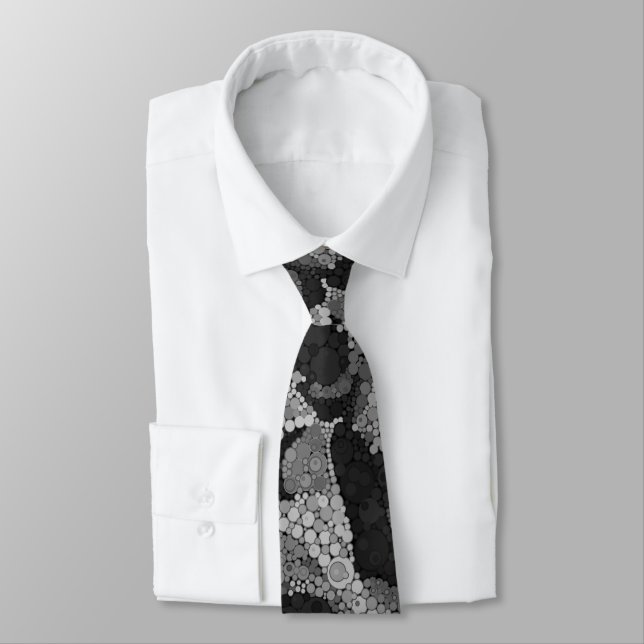 Farbiges Polka-Punktmuster Krawatte (Gebunden)
