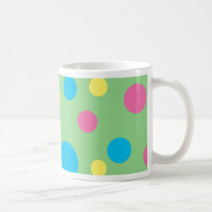 Farbiges Polka-Punktmuster Tasse