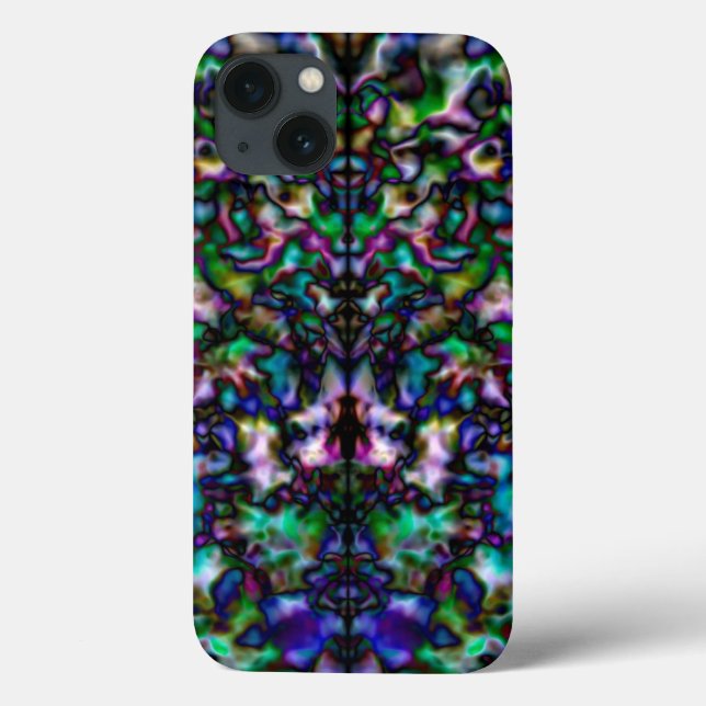 Farbiges psychedelisches Kaleidoskop Case-Mate iPhone Hülle (Rückseite)