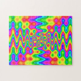 Farbiges psychedelisches Puzzle
