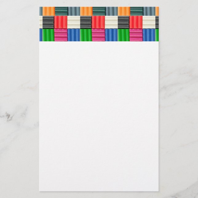 Farbiges Quadrat Briefpapier (Vorderseite)