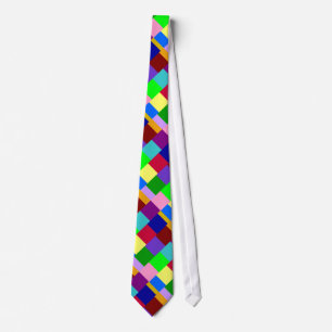 Farbiges Quadrat-Schlips Krawatte
