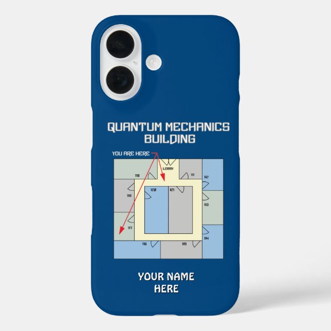 Farbiges Quantenmechanik-Gebäude Case-Mate iPhone Hülle (Rückseite)