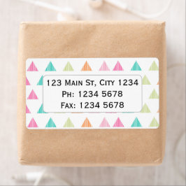 Farbiges Regenbogendreieck, modernes grafisches De