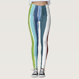 Farbiges Regenbogenfarbmuster Leggings