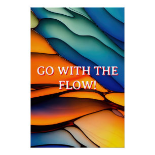 Farbiges Regenbogenglas Poster