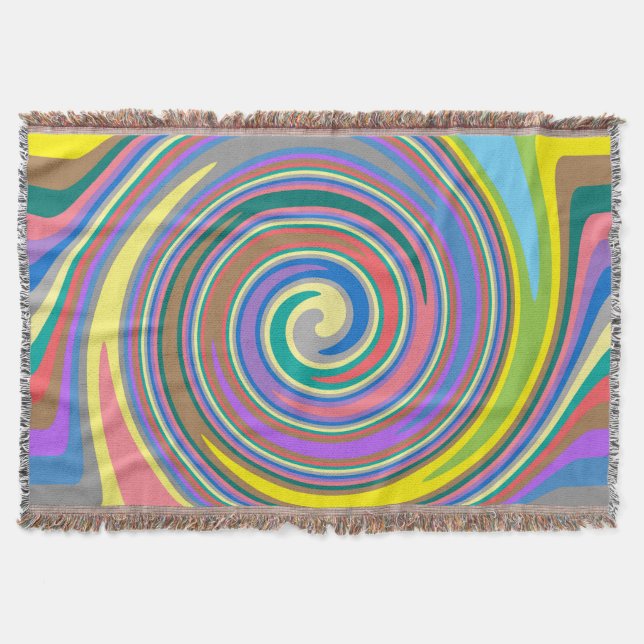 Farbiges Regenbogenmuster Decke (Vorderseite)