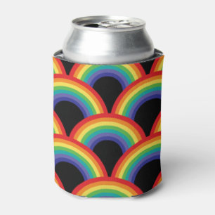 Farbiges Regenbogenmuster Dosenkühler
