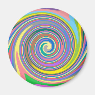 Farbiges Regenbogenmuster Magnet