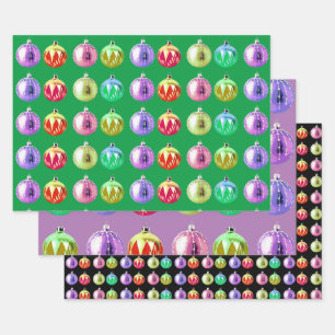 Farbiges Retro Art Wrap Kunsthandwerk Geschenkpapier Set