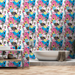 Farbiges Retro-Muster der 90er Jahre Tapete<br><div class="desc">Ein buntes Retro-und dennoch modernes Pop-Kunstdesign mit inspirierten Illustrationen aus den 90er Jahren. Ein Design aus den 90er Jahren,  das sich perfekt für jeden eignet,  der die Liebe von thematischen Motiven und Kunstwerken umgestaltet. Ein ideales Design für Wohngestaltung,  personalisierte Geschenke und einzigartige Gefallen.</div>