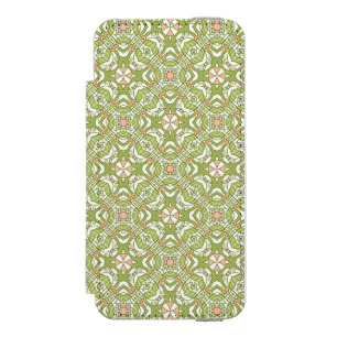 Farbiges Retro-Muster Hintergrund 2 Incipio Watson™ iPhone 5 Geldbörsen Hülle